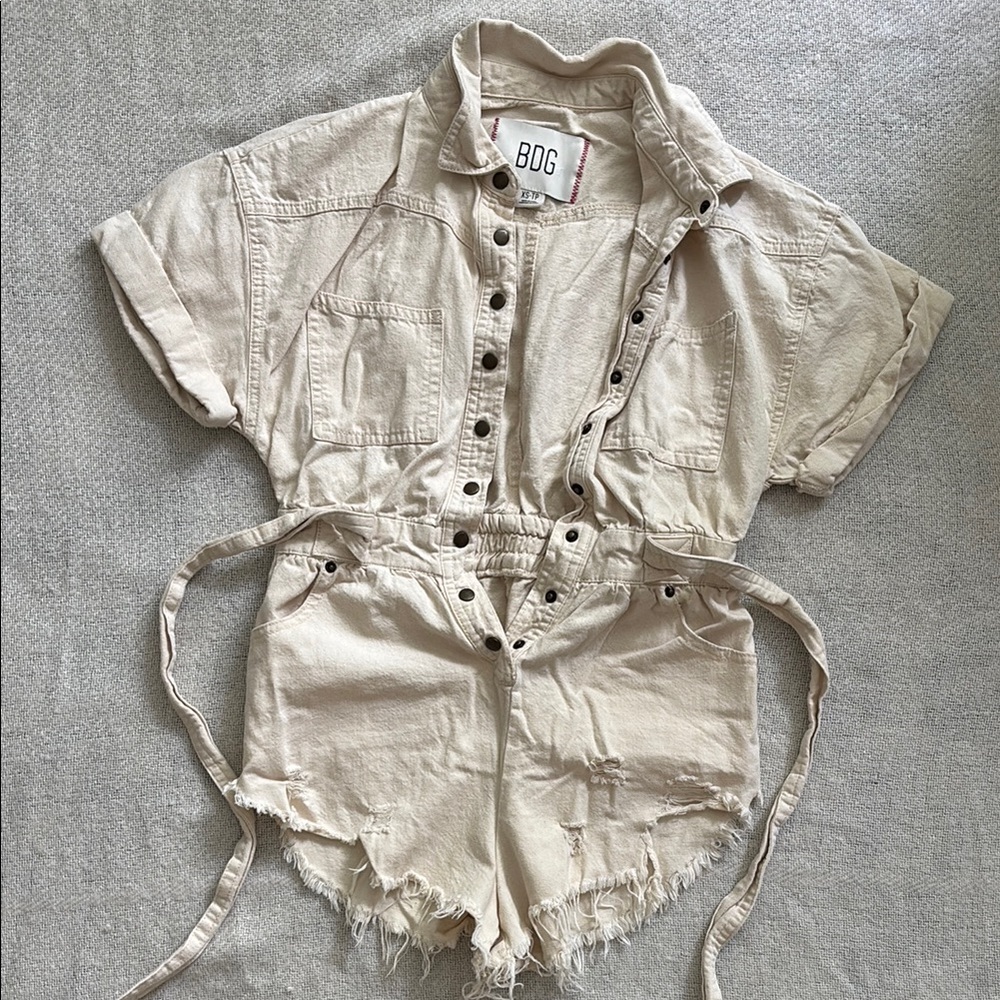 BDG by Urban Outfitters Button-Up Romper